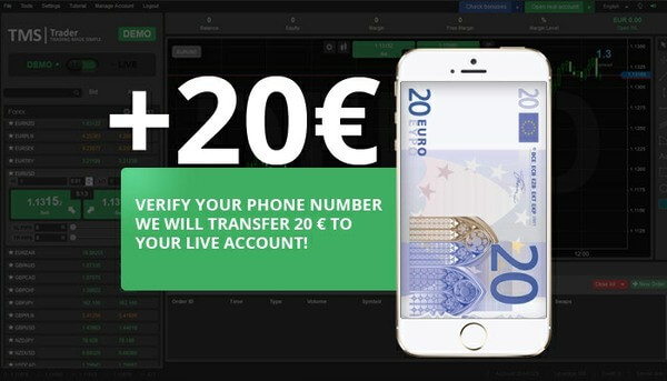 TMS Europe €20 Phone Verification Bonus