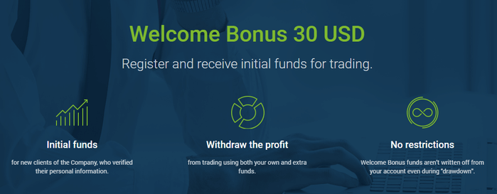 Bono de bienvenida de 30$ GRATIS - RoboForex