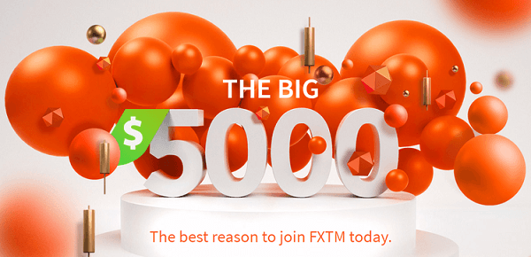 Bonus Deposit Big 5K dari FXTM (ForexTime)