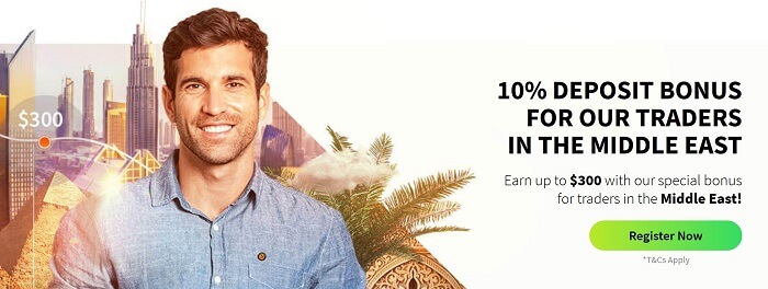 Middle East 10% Deposit Bonus (up to $300) - FXTM