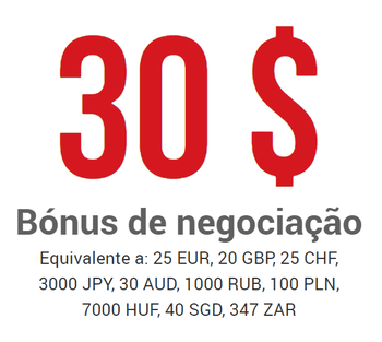 Bônus de $30 da XM